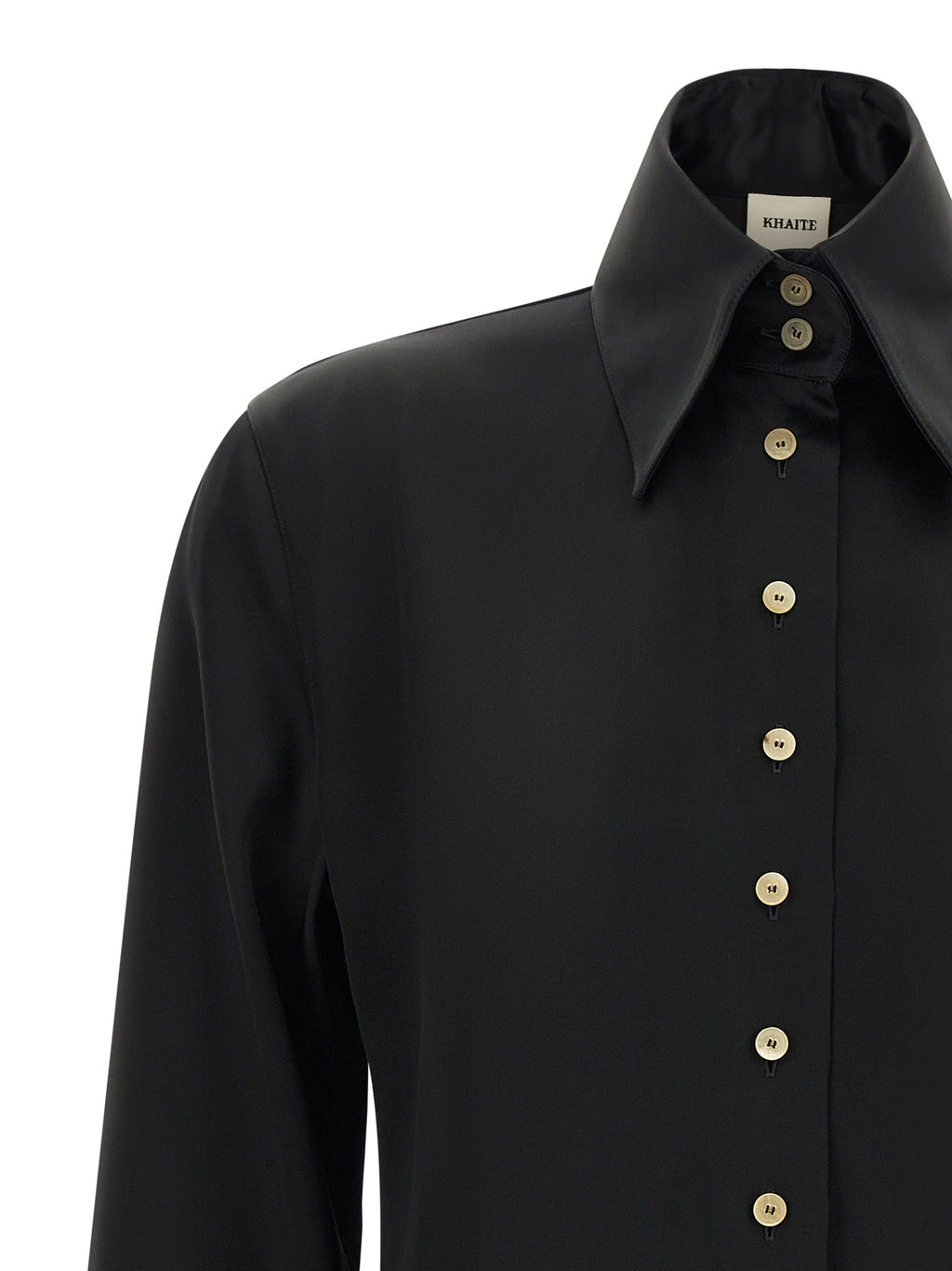 Khaite Black Acetate Blouse