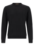 ZANONE Black Virgin Wool Cardigan
