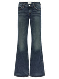 Agolde Blue Cotton Bootcut Jeans