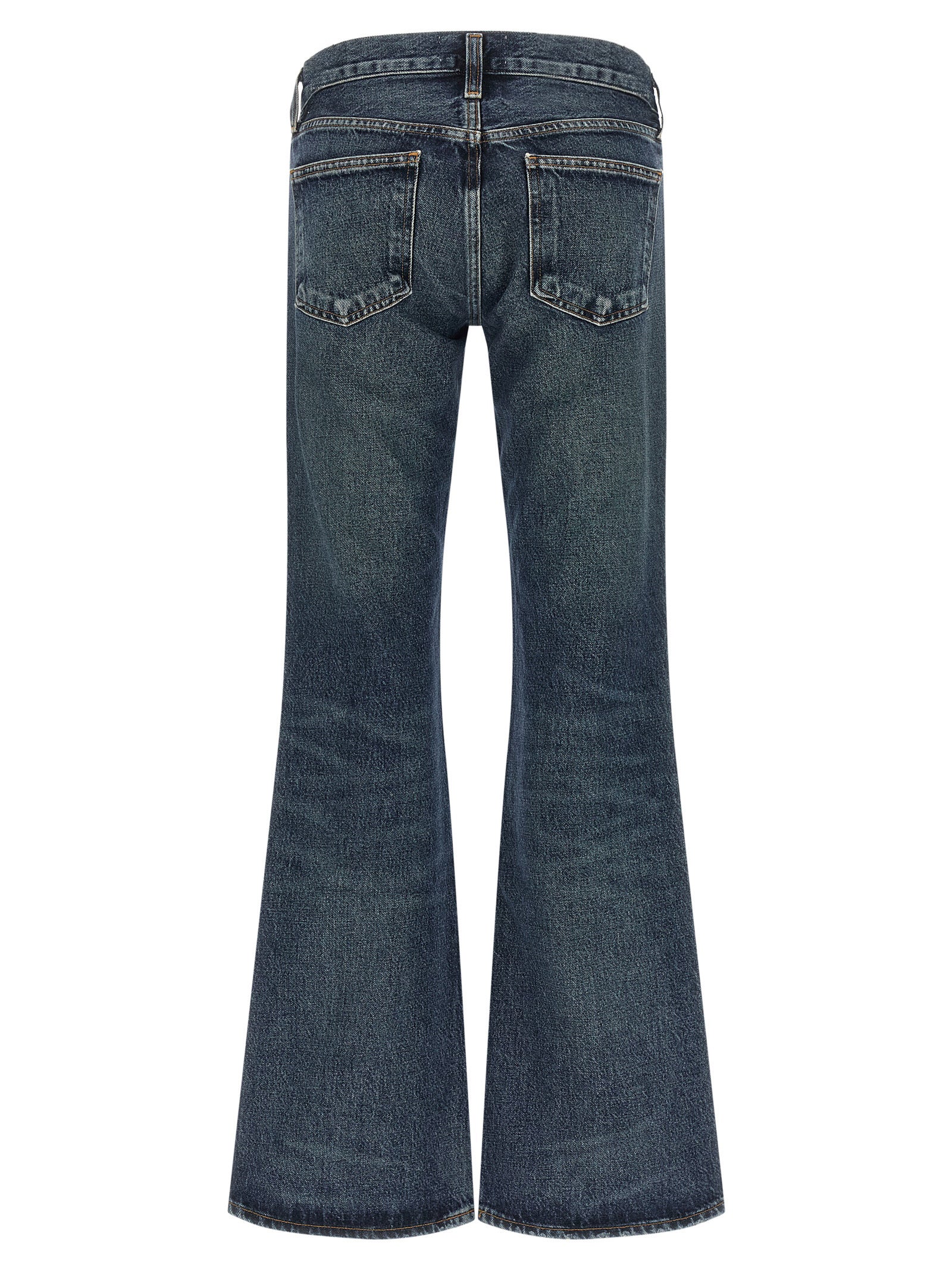 Agolde Blue Cotton Bootcut Jeans