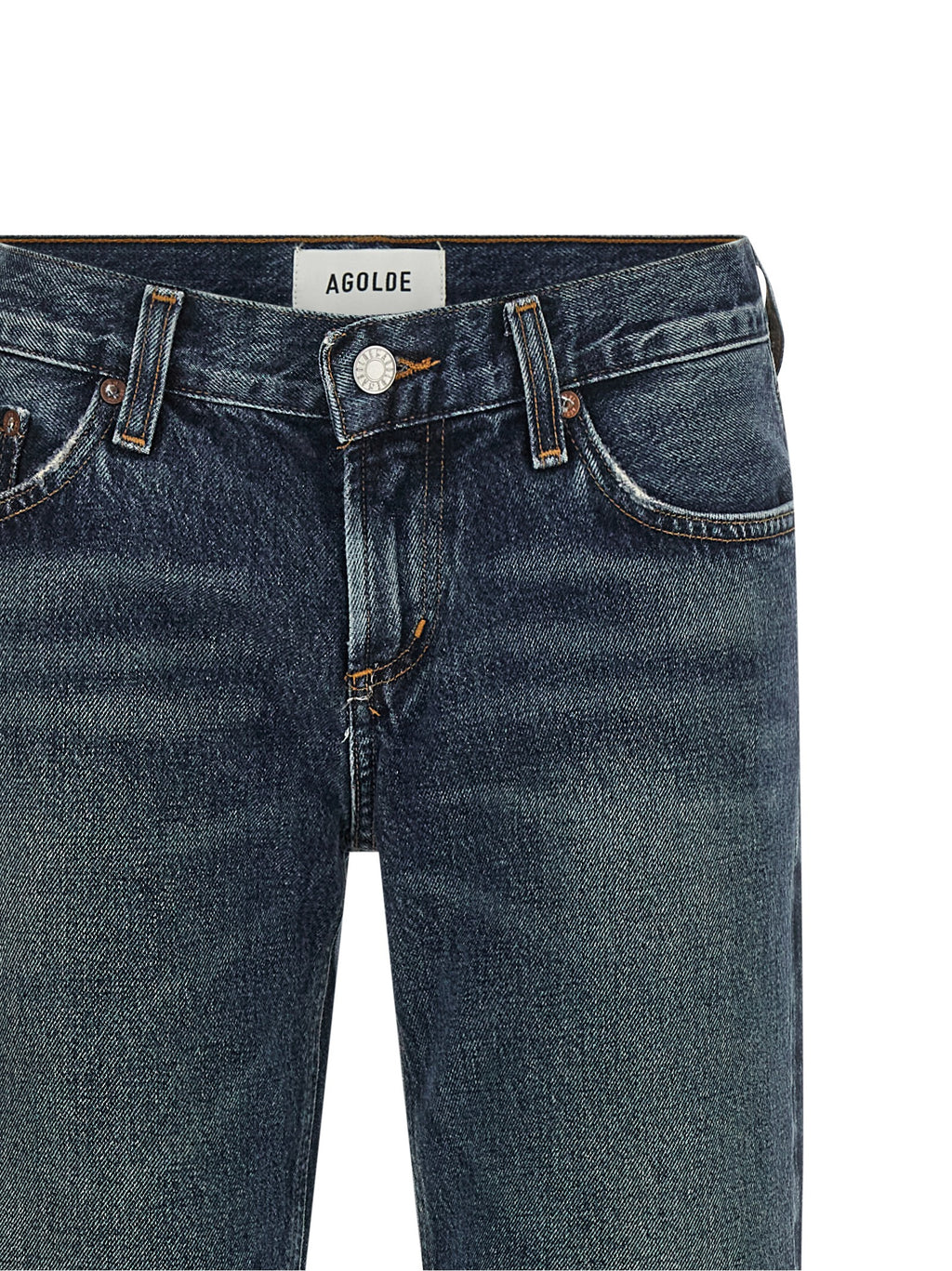 Agolde Blue Cotton Bootcut Jeans