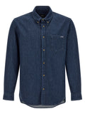 A.P.C. Blue Cotton Blouse