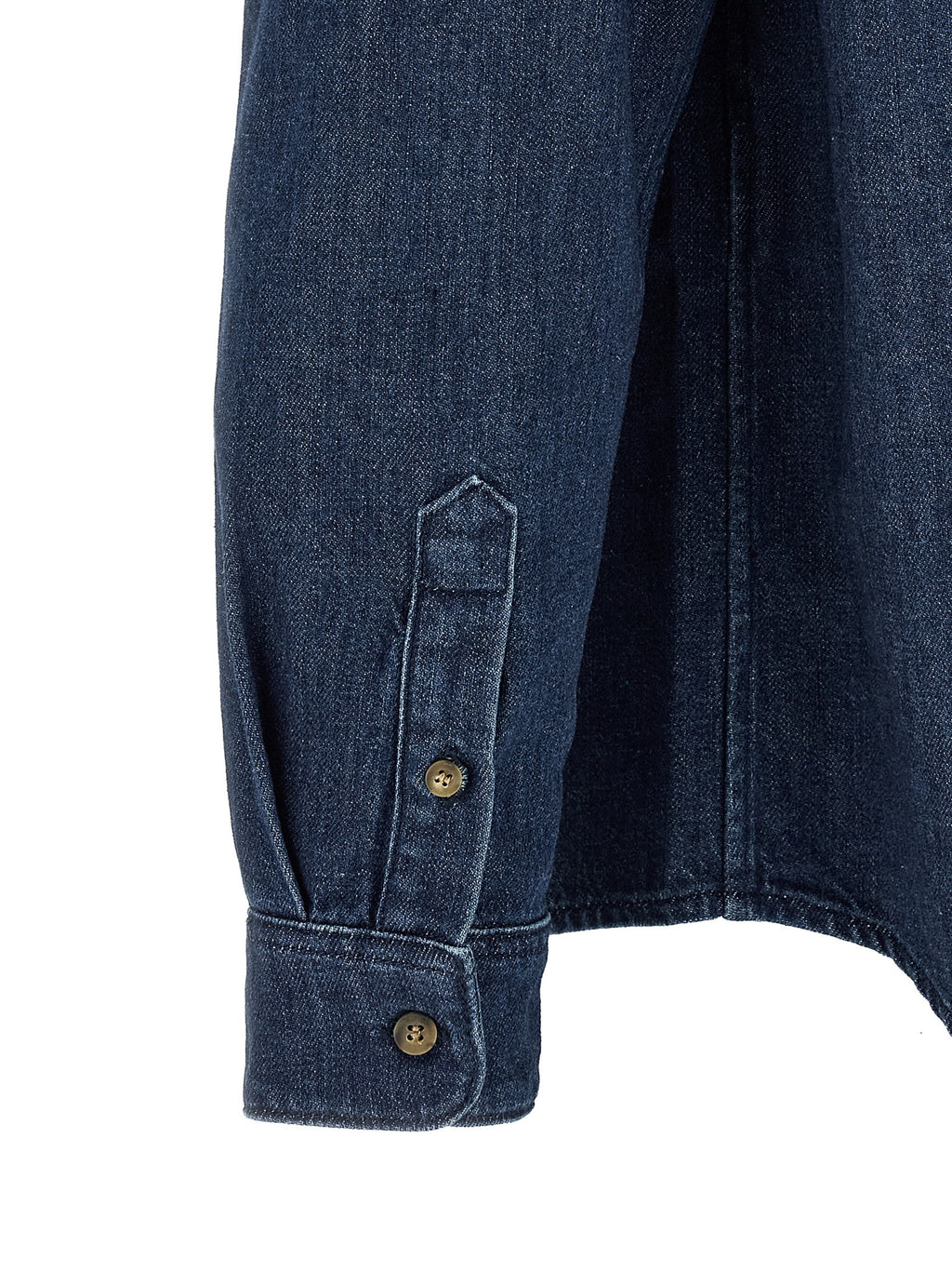 A.P.C. Blue Cotton Blouse