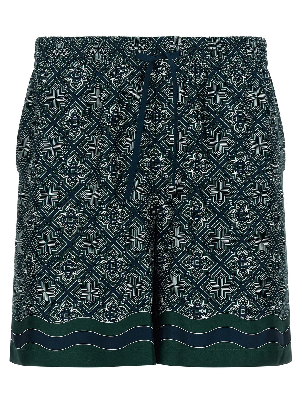 Casablanca Multicolor Silk Bermuda Shorts