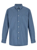 A.P.C. Blue Cotton Blouse