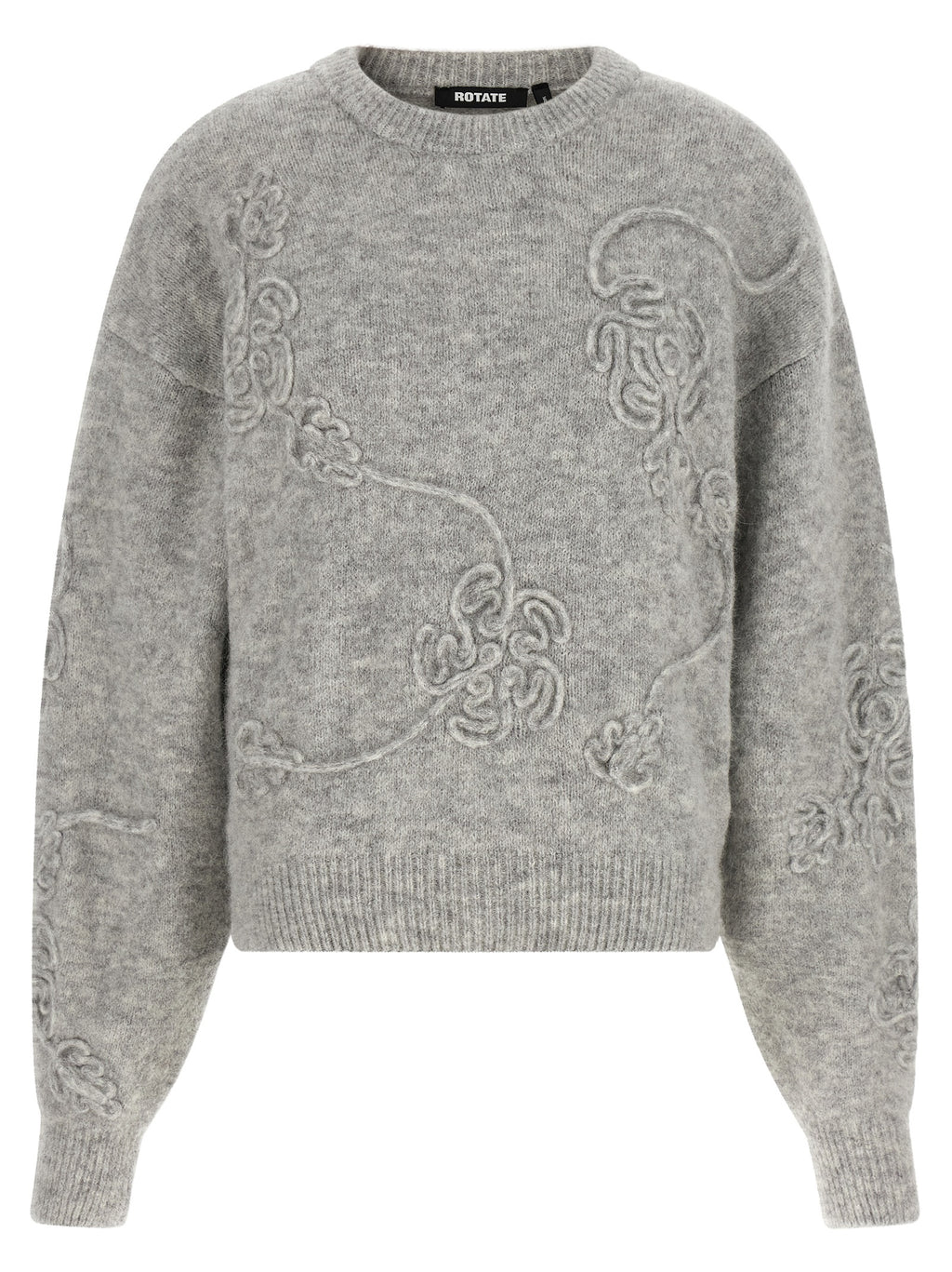 ROTATE BIRGER CHRISTENSEN Gray Wool Cardigan