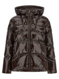 PINKO Brown Polyamide Full-Length Jacket