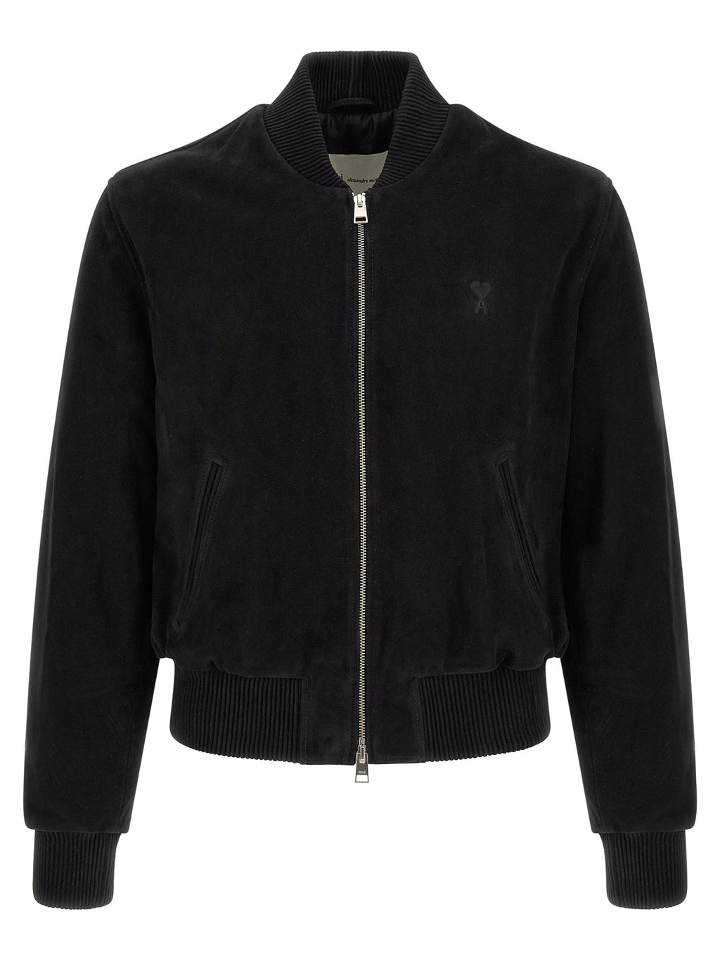 Ami Paris Black Goatskin Bomber