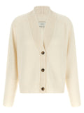 Loulou De Saison White Cashmere Cardigan