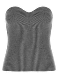 Jil Sander Gray Virgin Wool Blouse