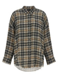 R13 Gray Cotton Blouse