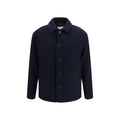 Brooksfield Blue Wool Oves Aries Full-Length Jacket