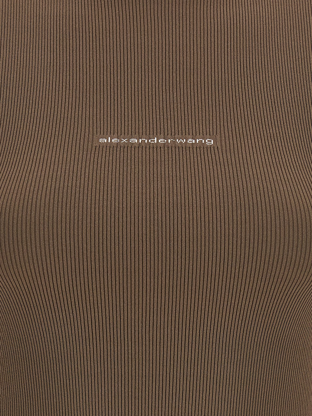 Alexander Wang Brown Polyamide T-Shirt