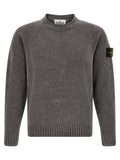 Stone Island Gray Cotton Cardigan