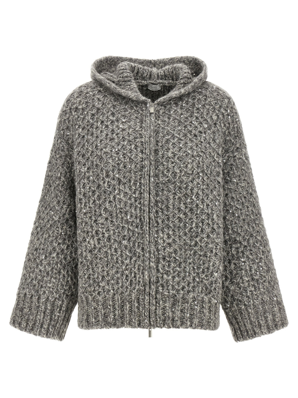 Peserico Gray Wool Cardigan