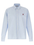 Ami Paris Blue Cotton Blouse