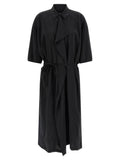 Lemaire Black Silk Midi Dress