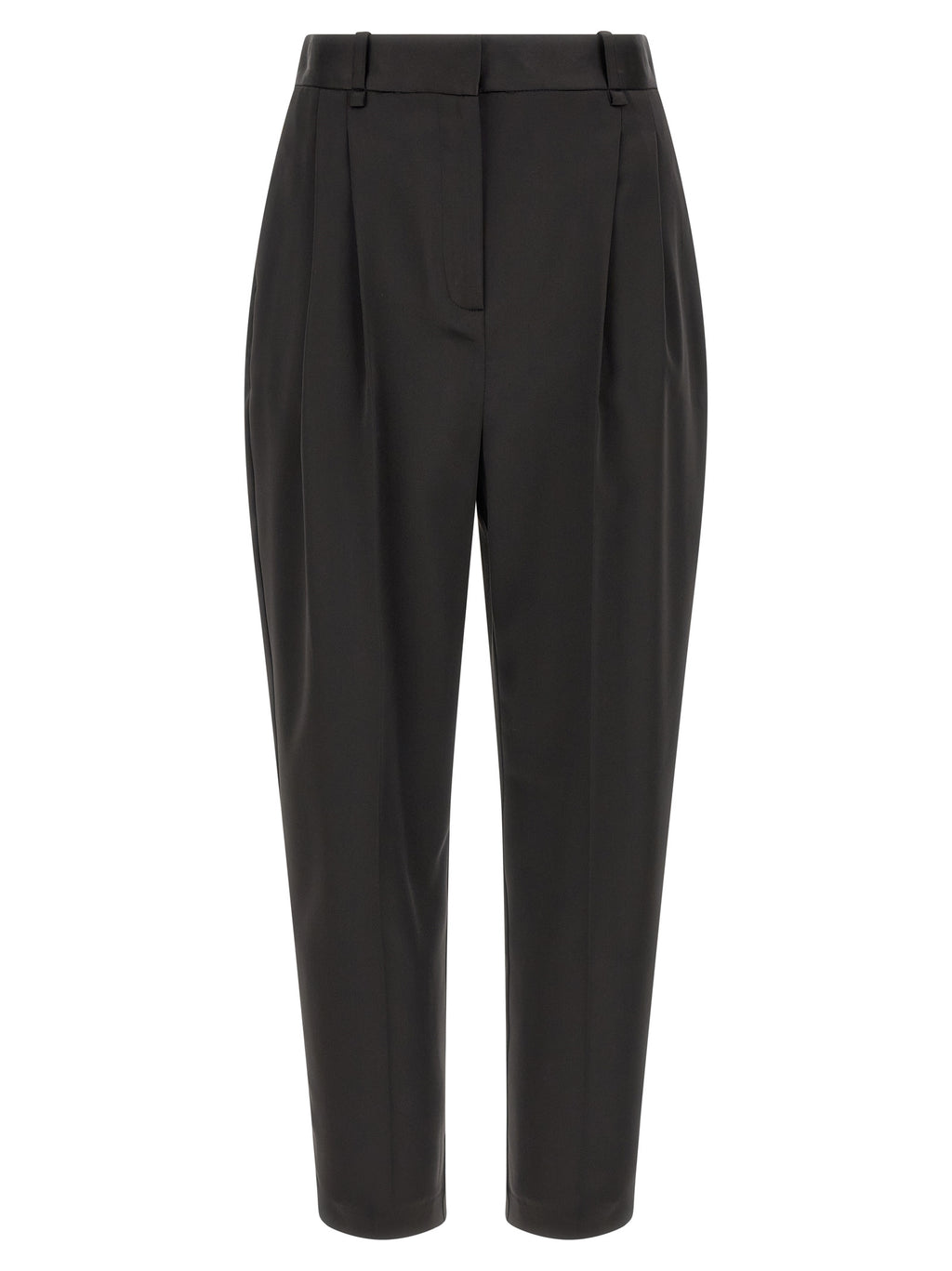 Elisabetta Franchi Black Polyester Cropped Pants