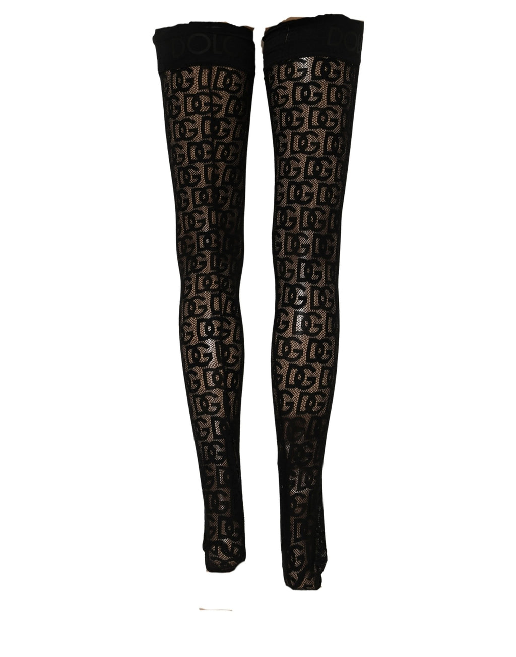 Dries Van Noten Violet Floral Fishnet Tights Stockings Pantyhose Socks