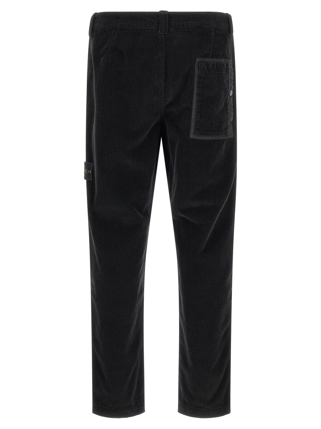 Stone Island Black Cotton Casual Pants