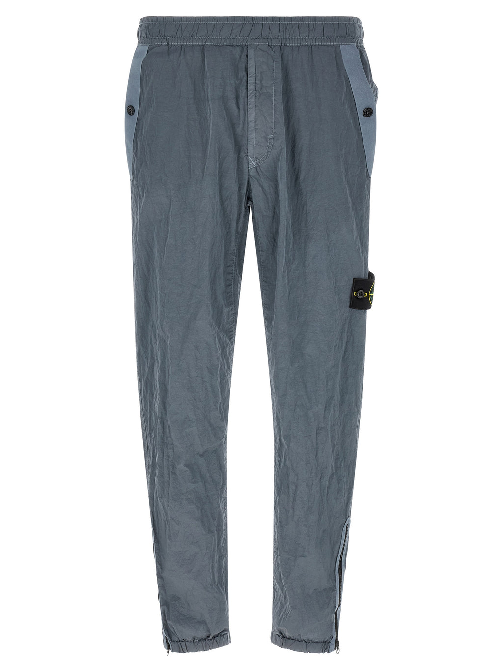 Stone Island Gray Polyamide Joggers (Workout Pants)