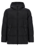 Stone Island Black Polyamide Full-Length Jacket