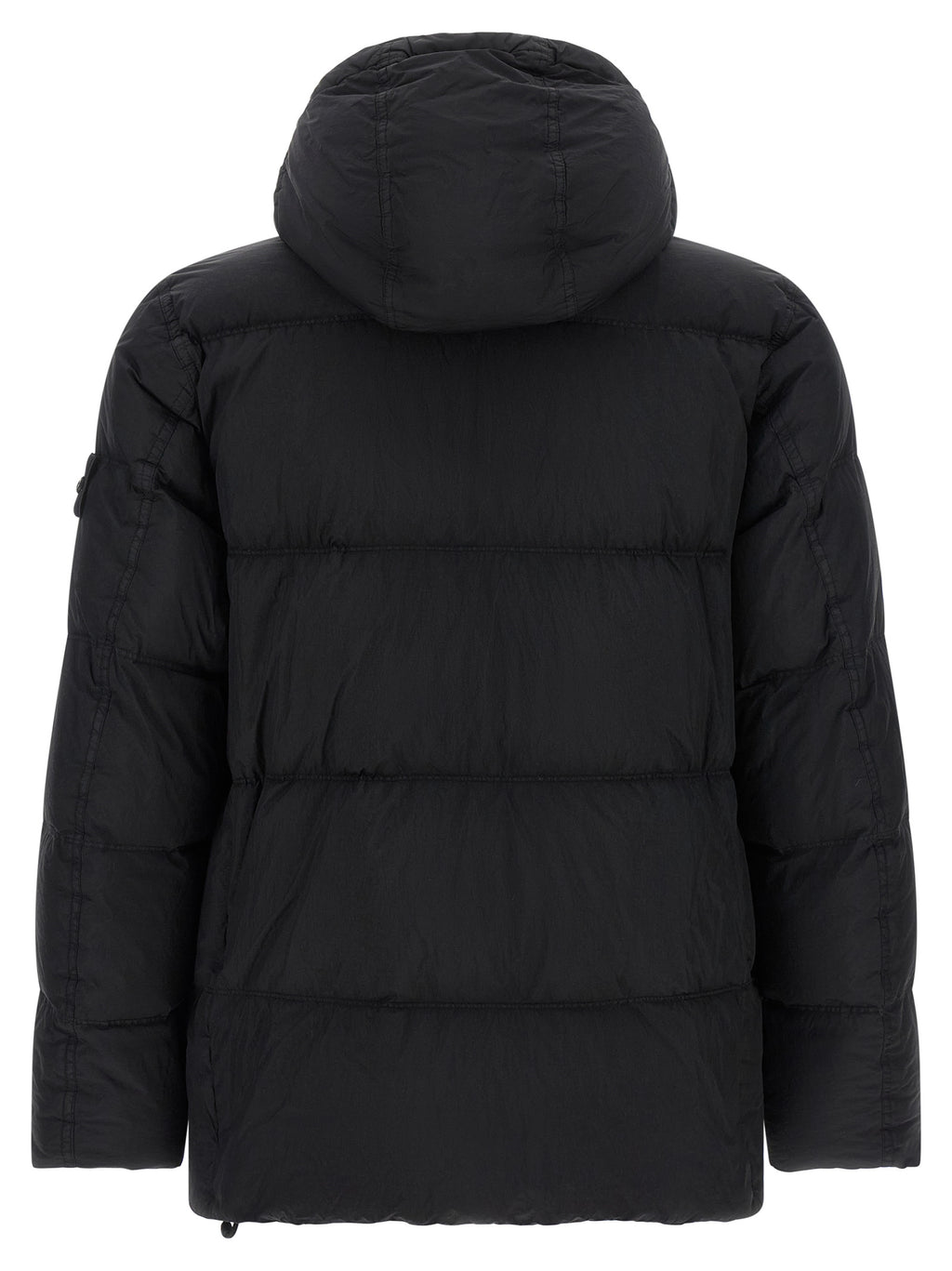 Stone Island Black Polyamide Full-Length Jacket