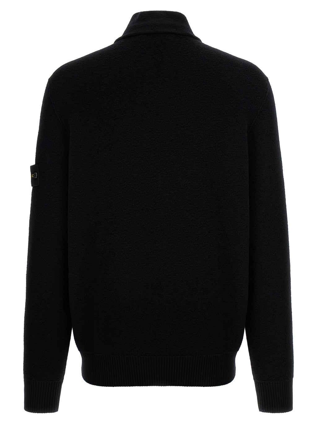 Stone Island Black Virgin Wool Cardigan