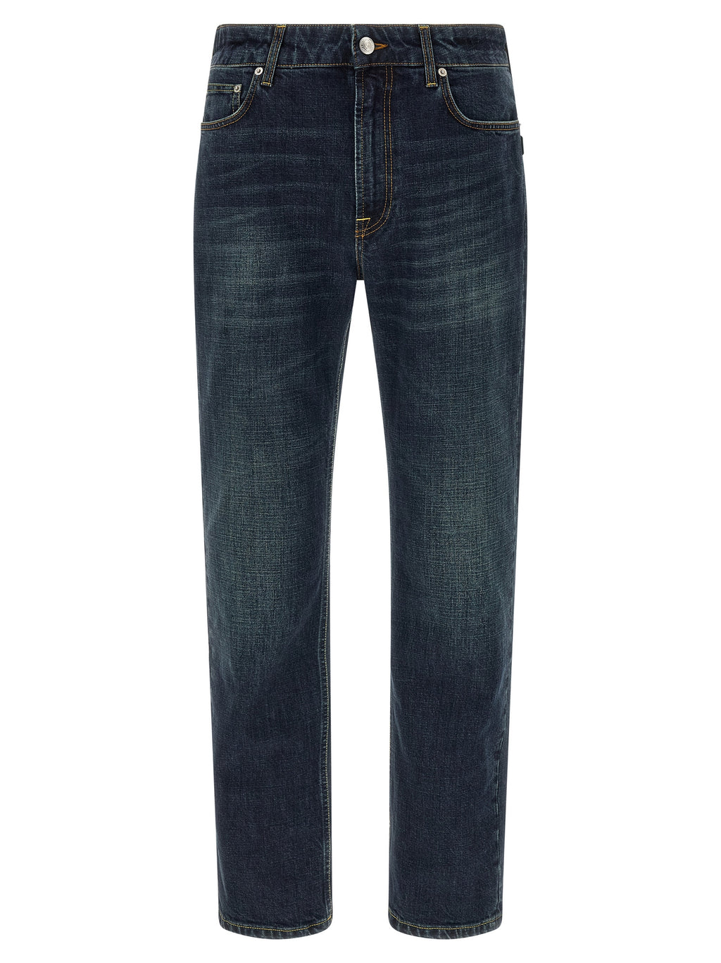 Department 5 Blue Cotton Straight-Leg Jeans