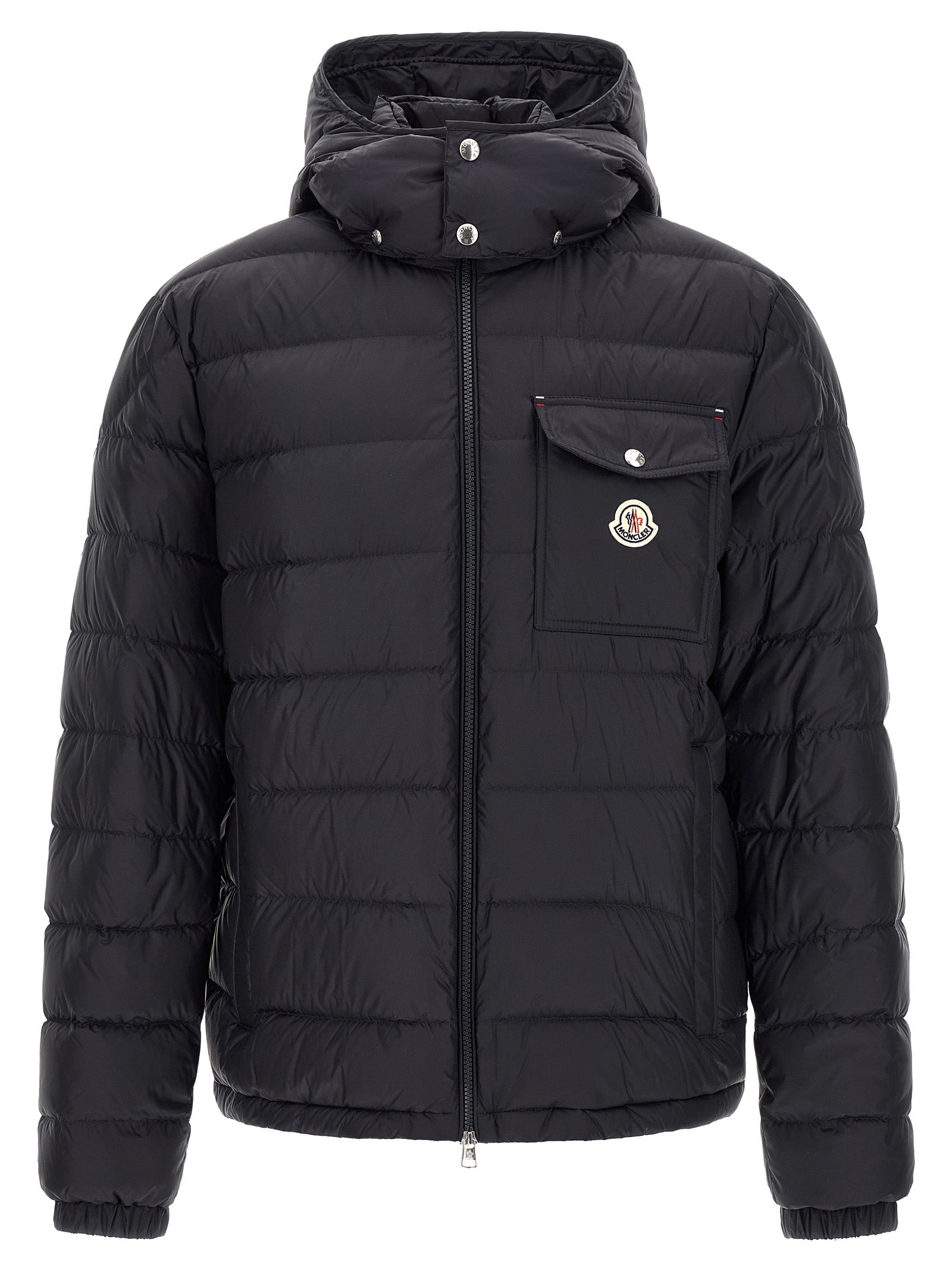 Moncler Blue Polyamide Full-Length Jacket