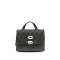 Zanellato Black Calf Leather Bos Taurus Shoulder Bag