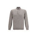 Brunello Cucinelli Gray Cashmere Polo Shirt