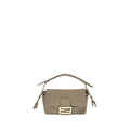 Fendi Beige Lamb Ovis Aries Aries Shoulder Bag