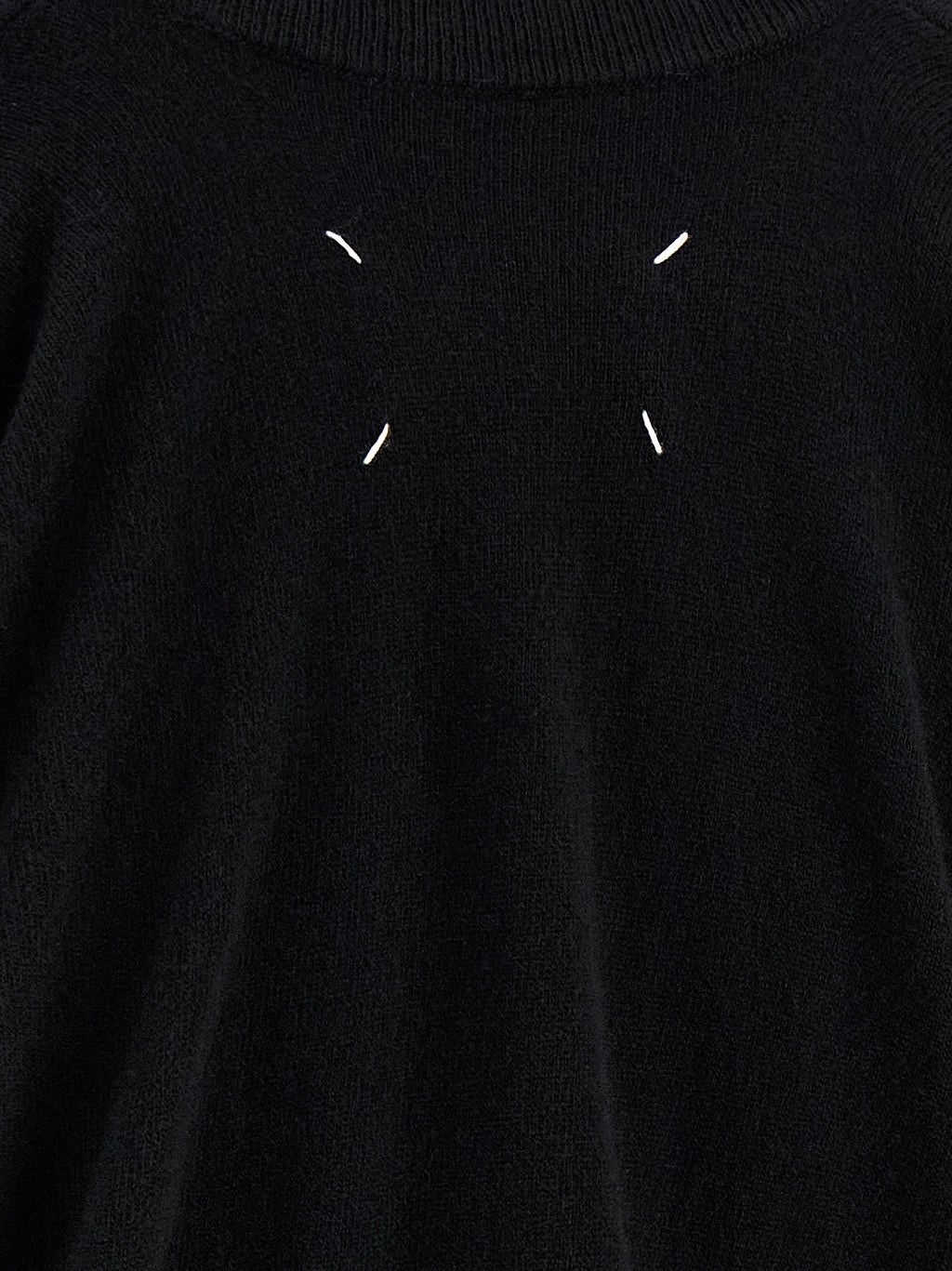 Maison Margiela Black Virgin Wool Cardigan