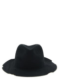 Yohji Yamamoto Black Wool Fedora