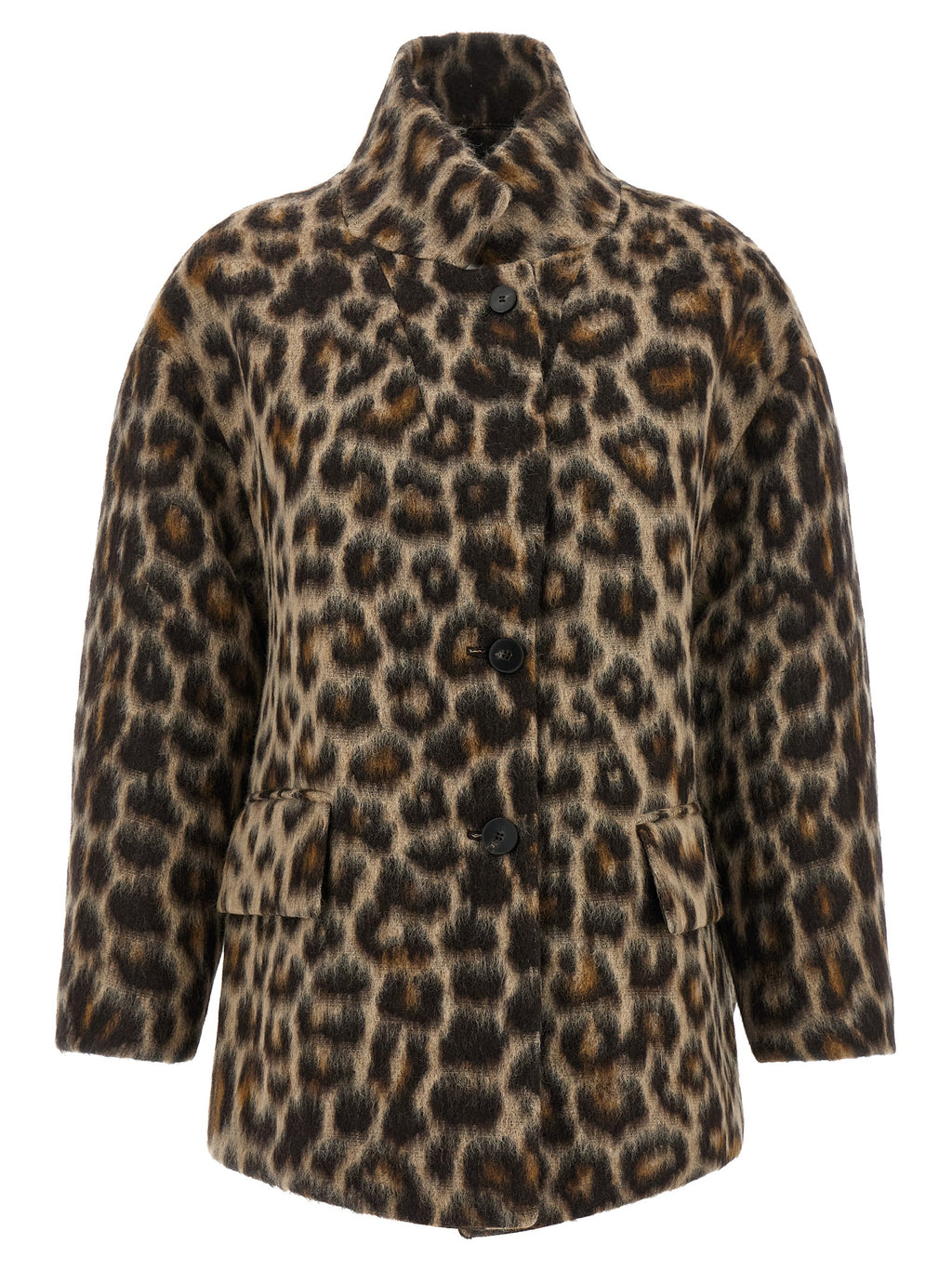 Alberto Biani Beige Wool Coat