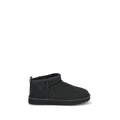 UGG Black Suede Leather Ankle Boots