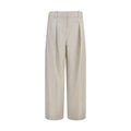 Brunello Cucinelli Beige Wool Oves Aries Dress Pants