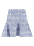Self-Portrait Blue Cotton Long Skirt
