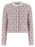 Self-Portrait Multicolor Cotton Cardigan