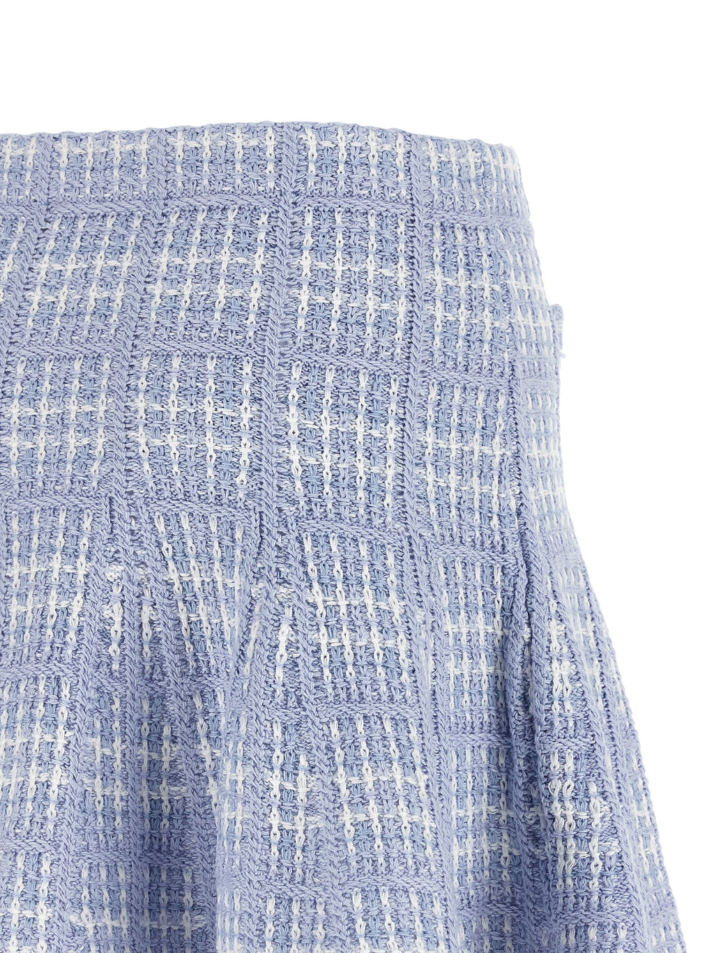 Self-Portrait Blue Cotton Long Skirt