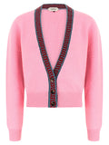 Versace Multicolor Virgin Wool Cardigan