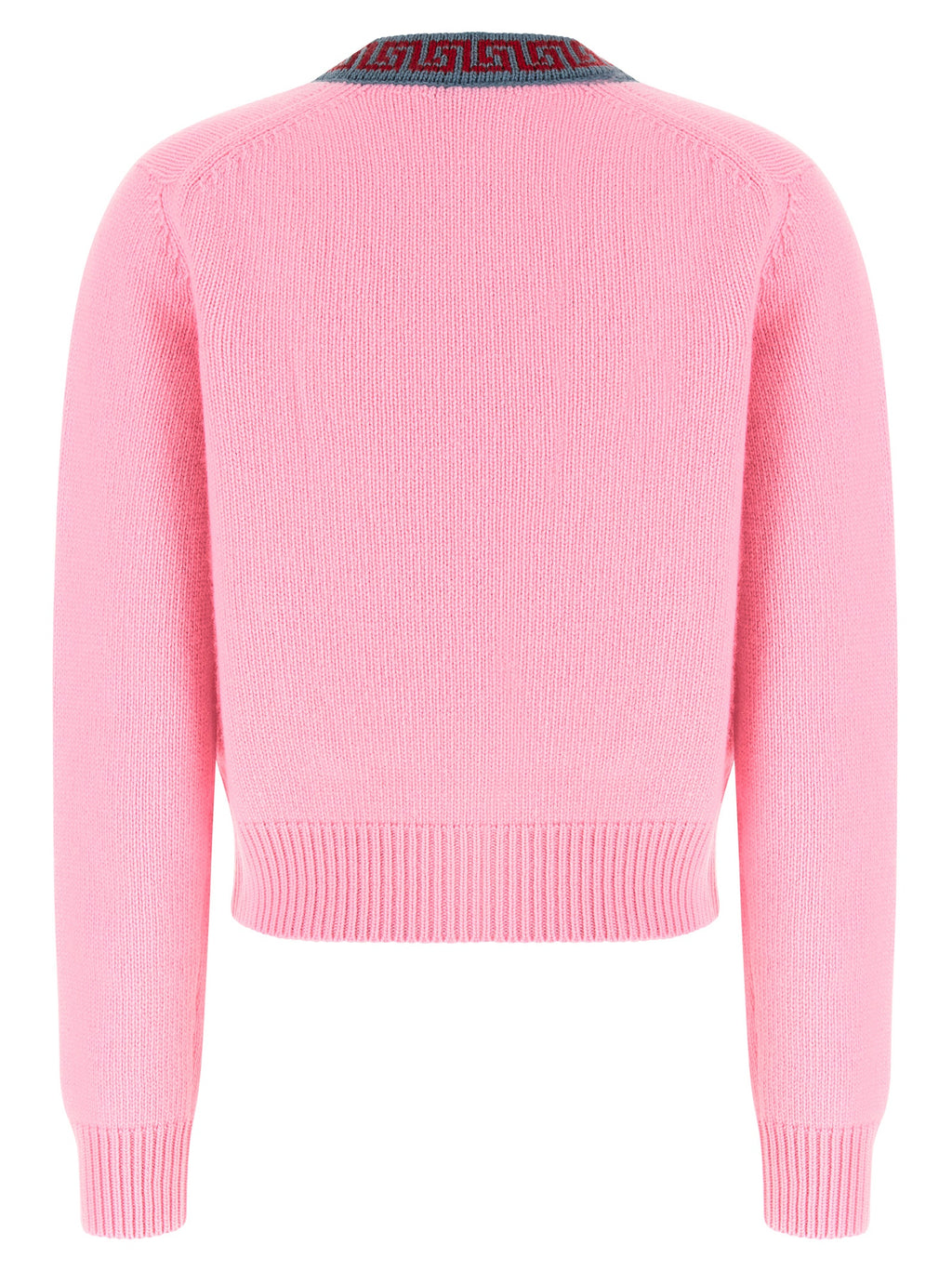 Versace Multicolor Virgin Wool Cardigan