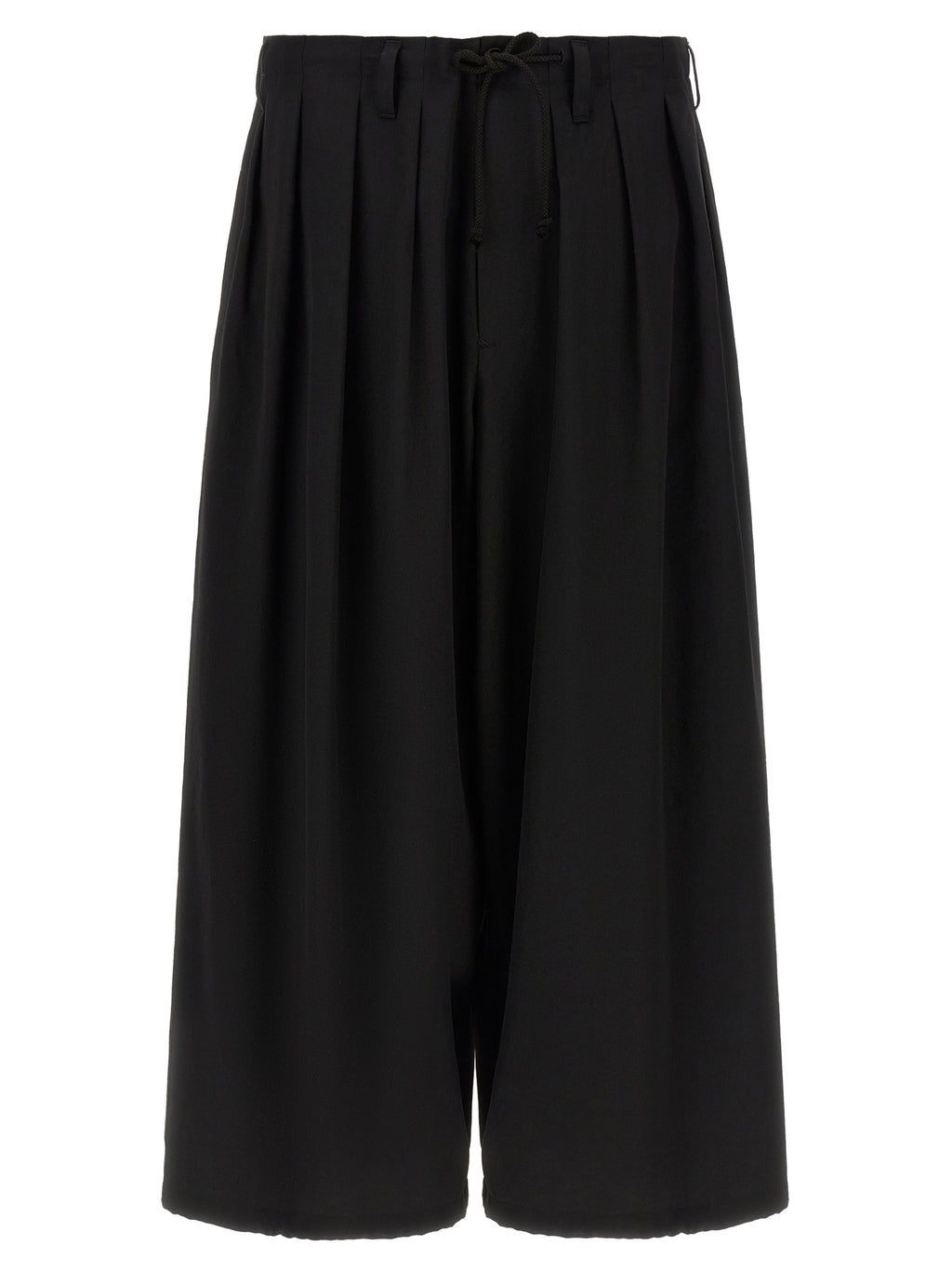 Yohji Yamamoto Black Wool Casual Pants