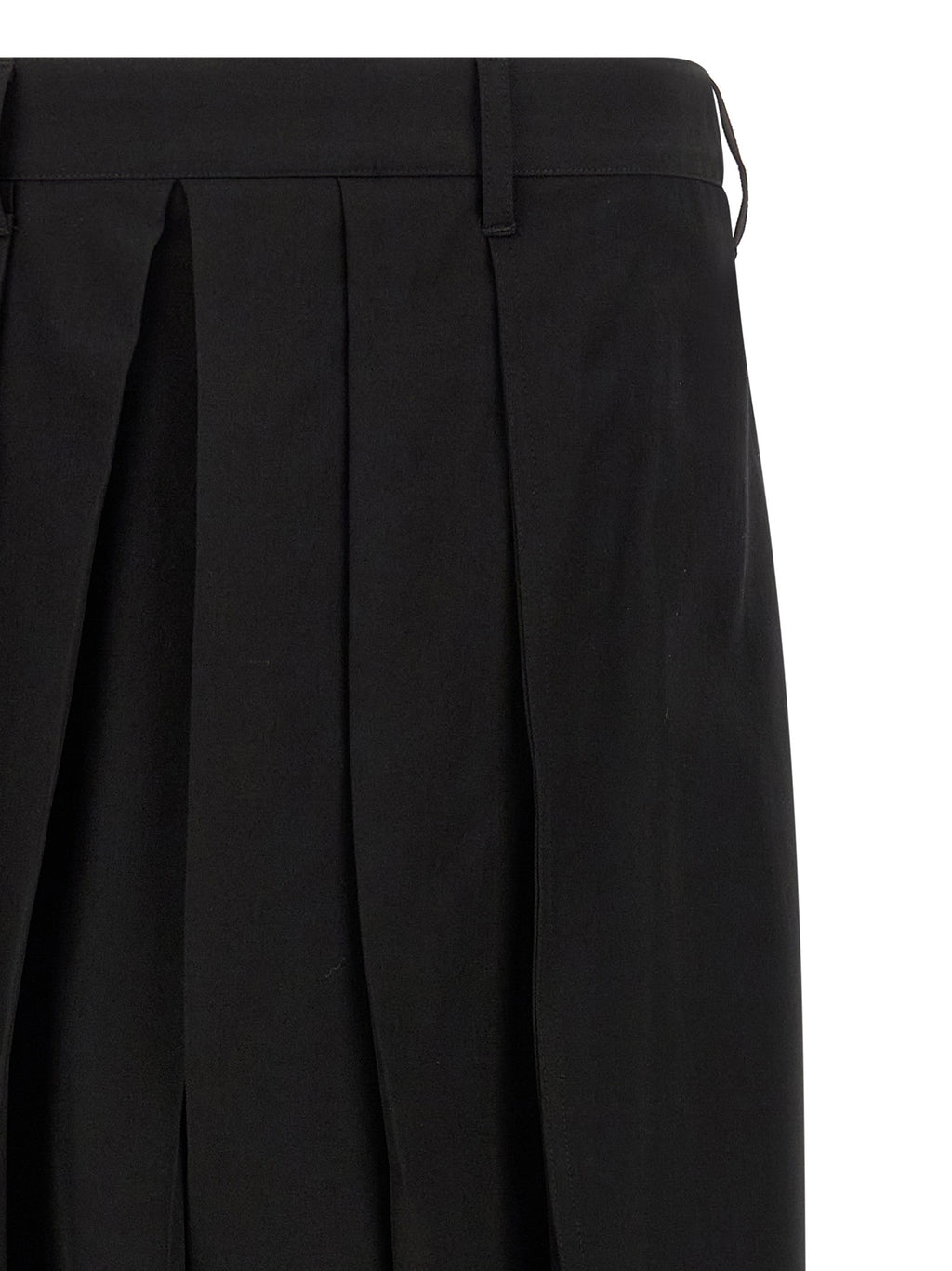 Yohji Yamamoto Black Wool Casual Pants