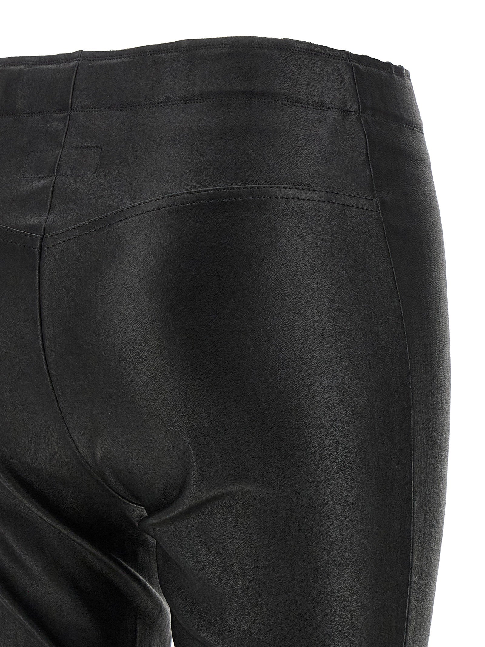 STOULS Black Leather Pants