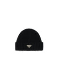 Prada Black Wool Oves Aries Beanie