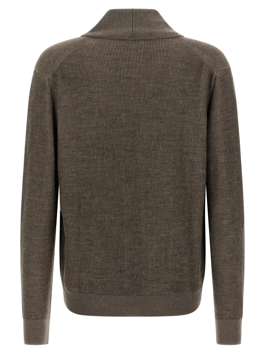 Brioni Brown Cashmere Cardigan