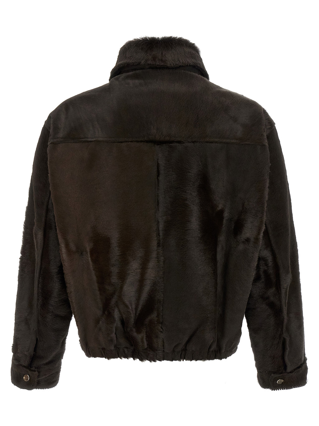 GIORGIO BRATO Brown Calfskin Leather Jacket