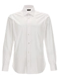 Barba Napoli White Cotton Blouse